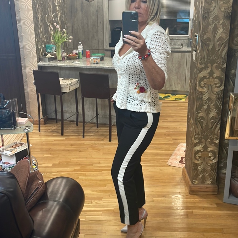 Karl Lagerfeld twill taxed trousers IT42 FR 38